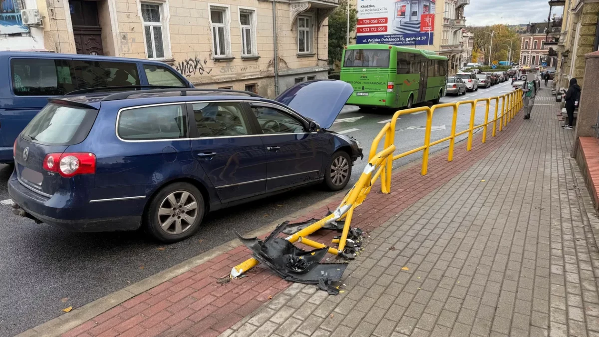 Kłodzko - zdarzenie drogowe na Kościuszki